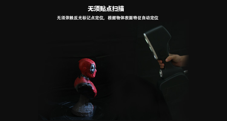 無(wú)須貼點(diǎn)或配備跟蹤定位設(shè)備即可掃描