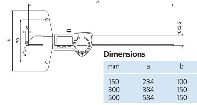 德國(guó)馬爾MARCAL 30 EWR 數(shù)顯深度卡尺